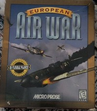 European Air War Micro Prose Windows 95 CD ROM PC Big Box Completed  picture