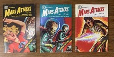 1988 Topps Mars Attacks Pocket Comics #2 - 3 - 4 The Mini Space Adventure Series picture
