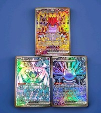 Groudon EX + Lugia EX + Kyogre EX Textured Foil Style Custom Homage Fan Art Set  picture
