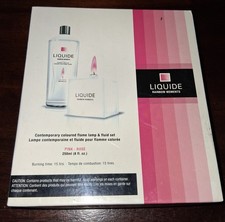 LIQUIDE Rainbow Moments Colored Flame Lamp Fluid Set ~PINK~ *NIB* Fragrance Free picture