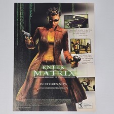 Enter The Matrix Xbox PlayStation 2 PS2 PC New Footage Print Ad/Poster picture