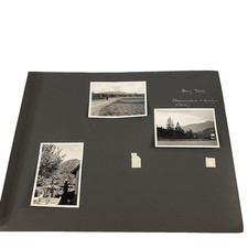 Vintage Burg Teck Germany Scrapbook Page 3 B&W Photos Mountains Village 1950s picture