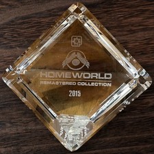 Rare Gearbox Software Homeworld Remastered Collection 2015 Crystal Paperweight picture