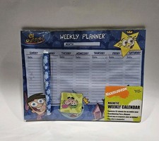 Vtg Nickelodeon The Fairly Odd Parents Magnetic Weekly Planner W/Pen & Magnet... picture