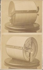 Antique CDV Patent? Photo Elizur Wright Inventor Cylindrical Slide Rule Boston picture