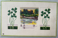 Vintage Victorian Postcard 1901-1910 St. Patrick's Day Greetings - Shamrocks picture
