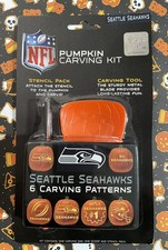 NFL Seattle Seahawks Pumpkin Carving Kit – New in Package - 6 Fun Stencils picture