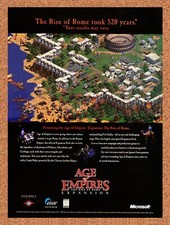 1997 Age Of Empires The Rise Of Rome PC Original Ad / Retro Promo v1 picture