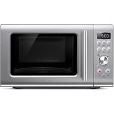 Compact Wave Soft Close Microwave Oven in Silver for Precise Reheating picture