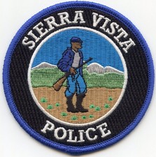 SIERRA VISTA ARIZONA round POLICE PATCH picture