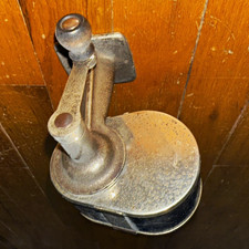 Vintage Hand Crank Metal Pencil Sharpener w/ Black/Silver  APSC  Chicago USA picture