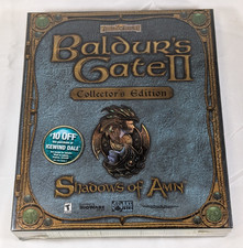 Baldur's Gate II: Shadows of Amn Collector's Edition (PC, 2000) NEW SEALED NISB picture