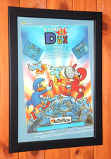 Dynamite Dux Amiga Commodore 64 Old Rare Promo Small Poster / Ad Page Framed picture