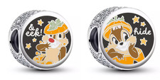 2026 Disney Parks Pandora Halloween Chip & Dale Hide & Eek Charm NEW picture