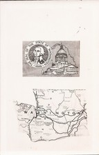 REAL PHOTO - Washington State - Map / State Seal / Capitol picture