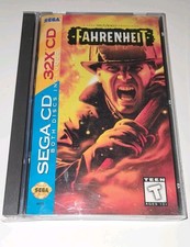 Fahrenheit (Sega 32X CD, 1995) Complete CIB W/Registration Very Good Condition picture