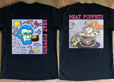 2 SIDES Meat Puppets Abe Lincoln Tour  Shirt Black Unisex S-5XL 1R453 picture
