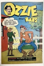 Ozzie and Babs #1  Very Rare Golden Age Comic 1947 - Incredible Condition picture