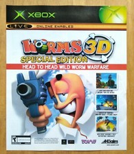 Worms 3D PS2 Xbox Gamecube PC 2004 Print Ad/Poster Official Authentic Game Art picture