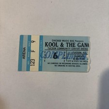 Vintage 1982 Kool & The Gang Concert Ticket Stub Tucson Community Arena AZ 80s picture