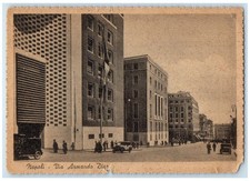 1944 Buildings View Naples Via Armando Diar Italy Posted Vintage Postcard picture