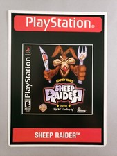 Sheep Raider - Toys R Us Retail DISPLAY CARD - Looney Tunes PS1 VidPro RARE 2001 picture