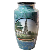 CONFEDERATE MONUMENT - SAVANNAH Georgia GA ANTIQUE Souvenir TRINKET VASE picture