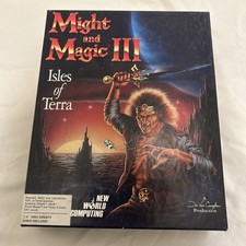Might and Magic III 3 Isles of Terra 1991 CIB Big Box IBM 3.5