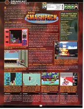 2001 SEGA SMASH PACK #1 Preview PRINT AD - CLASSIC DREAMCAST VIDEO GAME WALL ART picture