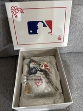 DANBURY MINT NEW YORK YANKEES 2012 SNOWMAN ORNAMENT NWT With Box picture