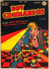 Boy Commandos 22 VG 4.0 Curt Swan Crazy-Quilt Pre-Code Golden Age 1947 BIN picture