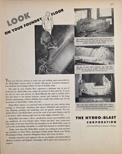 1943 Print Ad Hydro-Blast Corp Systems Used in Foundries Chicago,Illinois picture