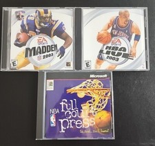 NBA Full Court Press (Windows 95 PC) EA SPORT NBA LIVE & MADDEN 2003 PC-CD'S picture