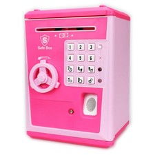 LIKE G982 Fingerprint ATM Piggy Bank - Pink picture