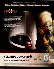 Alienware EverQuest II Gaming PC Magazine Ad 2004 Area-51 Windows XP Intel picture