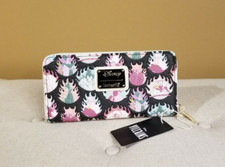 Loungefly Disney Villains Pastel Flames Zip Around Wallet Ursula Evil Queen NEW picture