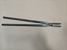 Custom Round Hollow Nose Blacksmith Tongs, 18
