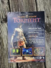 Planescape Torment PC Game 1999 Magazine Promo Ad Art Print Poster Vintage RPG picture