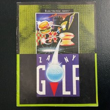 Zany Golf SEGA Genesis Instruction Manual Only picture