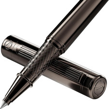 Gun-Metal Rollerball Pen - Stunning Luxury Pen, Schmidt Ink Refill picture