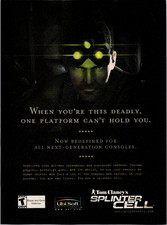 Ubisoft Tom Clancy Splinter Cell Sam Fisher Vintage Magazine Ad Print 2003 picture