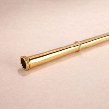 Gold Brass Cigarette Holder Slim Vintage Art Deco Smoking Accessory Men Women picture