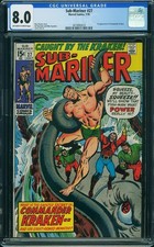 Marvel Comics Sub-Mariner #27 CGC 8.0 VF 1st Appearance Commander Kraken 1970 picture