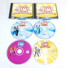 The Sims Double Deluxe 4 Disc PC CD ROM Tested 2003 Jewel Case picture