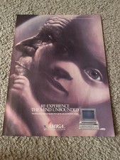 Vintage 1985 AMIGA BY COMMODORE Home Computer PC Print Ad 1980s picture