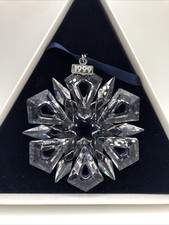 SWAROVSKI Crystal 1999 Snowflake Hanging Christmas Ornament w/Box picture