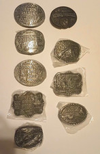Hesston National Finals Rodeo (NFR) Belt Buckles Lot 2000-2008, picture