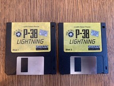 P-38 LIGHTNING GAME PC MS-DOS COMPUTER 3.5
