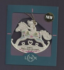 Lenox 1997 Baby's First Christmas Rocking Horse Ornament babys 1st rockinghorse picture