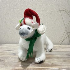 Annalee 9in Polar Bear with Santa Hat Item #751209 2009 picture